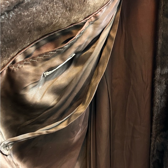 Real FUR  Brown Teddy Jacket with Fluffy Texture-M - Picture 5 of 16